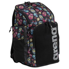 Load image into Gallery viewer, arena-team-backpack-45-allover-crazy-skulls-carnival-002437-128-ontario-swim-hub-2