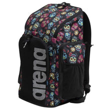 Load image into Gallery viewer, arena-team-backpack-45-allover-crazy-skulls-carnival-002437-128-ontario-swim-hub-3