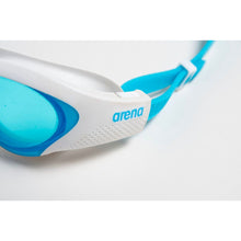 Load image into Gallery viewer, light blue and white arena The One Goggles adjustable strap
