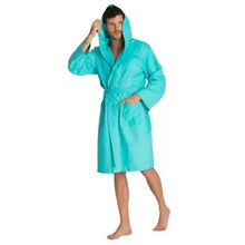 Load image into Gallery viewer, arena-unisex-zeal-bathrobe-mint-shark-50045-820-ontario-swim-hub-5