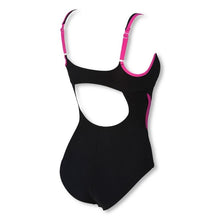 Load image into Gallery viewer, ONLY SIZE 32 - WOMEN'S AGATE STRAP BACK - BLACK - OntarioSwimHub