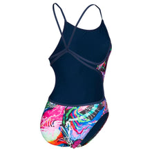 Load image into Gallery viewer, arena-womens-allover-lace-back-one-piece-swimsuit-navy-multi-005069-750-ontario-swim-hub-3