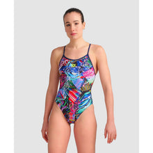 Load image into Gallery viewer, arena-womens-allover-lace-back-one-piece-swimsuit-navy-multi-005069-750-ontario-swim-hub-5