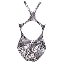 Load image into Gallery viewer, arena-womens-allover-tropical-print-swim-pro-back-one-piece-swimsuit-black-multi-005032-510-ontario-swim-hub-4
