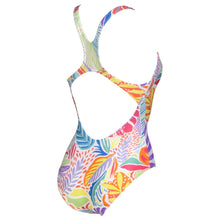 Load image into Gallery viewer, arena-womens-allover-tropical-print-swim-pro-back-one-piece-swimsuit-white-multi-005032-510-ontario-swim-hub-3