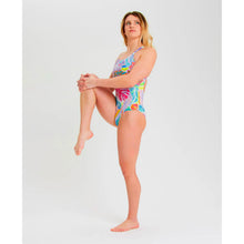 Load image into Gallery viewer, arena-womens-allover-tropical-print-swim-pro-back-one-piece-swimsuit-white-multi-005032-510-ontario-swim-hub-7