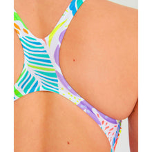 Load image into Gallery viewer, arena-womens-allover-tropical-print-swim-pro-back-one-piece-swimsuit-white-multi-005032-510-ontario-swim-hub-9