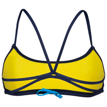 Load image into Gallery viewer, arena-womens-bandeau-play-bikini-top-navy-yellow-star-006464-730-ontario-swim-hub-4