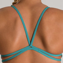 Load image into Gallery viewer, arena-womens-bandeau-play-bikini-top-persian-green-yellow-star-001110-643-ontario-swim-hub-6
