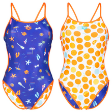 Load image into Gallery viewer, arena-womens-beach-vibes-citrus-reversible-challenge-back-one-piece-swimsuit-mango-multi-005020-300-ontario-swim-hub-2
