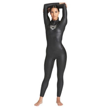 Load image into Gallery viewer, WOMEN'S CARBON TRIWETSUIT - BLACK/SILVER