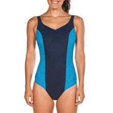 Load image into Gallery viewer, ONLY SIZE 32 - WOMEN'S CLIO SQUARED BACK - NAVY - OntarioSwimHub