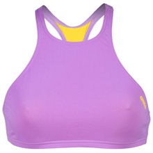 Load image into Gallery viewer, arena-womens-crop-think-bikini-top-lavanda-yellow-star-006465-930-ontario-swim-hub-2