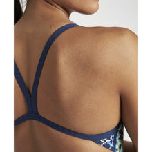 Load image into Gallery viewer, arena-womens-earth-texture-challenge-back-one-piece-swimsuit-navy-soft-green-multi-004613-760-ontario-swim-hub-9