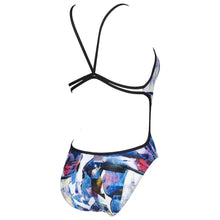 Load image into Gallery viewer, WOMEN'S PAINTERLY LACE BACK ONE PIECE