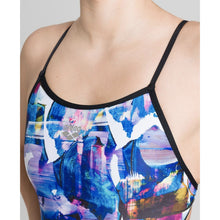 Load image into Gallery viewer, WOMEN'S PAINTERLY LACE BACK ONE PIECE