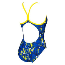 Load image into Gallery viewer, ONLY SIZE 24 - WOMEN'S POWER TRIANGLE LIGHT DROP - NEON BLUE - OntarioSwimHub