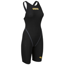 Load image into Gallery viewer, arena-womens-powerskin-carbon-core-fx-closed-back-black-gold-003658-105-ontario-swim-hub-3