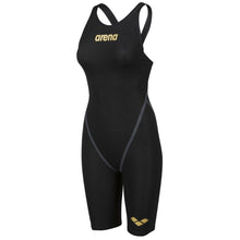 Load image into Gallery viewer, arena-womens-powerskin-carbon-core-fx-open-back-black-gold-003655-105-ontario-swim-hub-1