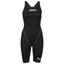 Load image into Gallery viewer,     arena-womens-powerskin-carbon-core-fx-open-back-black-gold-003655-105-ontario-swim-hub-2
