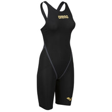 Load image into Gallery viewer, arena-womens-powerskin-carbon-core-fx-open-back-black-gold-003655-105-ontario-swim-hub-3