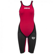 Load image into Gallery viewer, arena-womens-powerskin-carbon-flex-open-back-dark-grey-red-black-86429-54-ontario-swim-hub-1