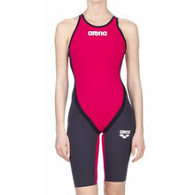 Load image into Gallery viewer, arena-womens-powerskin-carbon-flex-open-back-dark-grey-red-black-86429-54-ontario-swim-hub-3