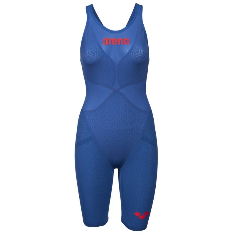 ARENA WOMEN'S POWERSKIN CARBON GLIDE OPEN BACK - OCEAN BLUE