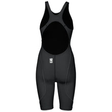 Load image into Gallery viewer, arena Race Suit for Women in Black - Women’s Powerskin ST 2.0 Full Body Short Leg Open Back Kneeskin back