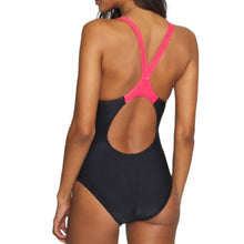 Load image into Gallery viewer, ONLY SIZE 32 - WOMEN'S REN ONE-PIECE SWIMSUIT - BLACK/RED - OntarioSwimHub