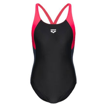 Load image into Gallery viewer, ONLY SIZE 32 - WOMEN'S REN ONE-PIECE SWIMSUIT - BLACK/RED - OntarioSwimHub