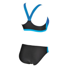 Load image into Gallery viewer, ONLY SIZE 32 - WOMEN'S REN BIKINI - BLACK/BLUE - OntarioSwimHub