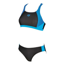 Load image into Gallery viewer, ONLY SIZE 32 - WOMEN'S REN BIKINI - BLACK/BLUE - OntarioSwimHub