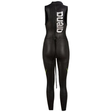 Load image into Gallery viewer, WOMEN'S SLEEVELESS CARBON TRIWETSUIT - BLACK