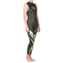 Load image into Gallery viewer, WOMEN'S SLEEVELESS CARBON TRIWETSUIT - BLACK