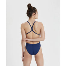 Load image into Gallery viewer, arena-womens-solid-light-tech-high-leg-one-piece-swimsuit-navy-white-2a593-75-ontario-swim-hub-5