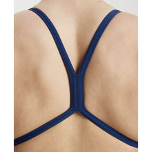 Load image into Gallery viewer, arena-womens-solid-light-tech-high-leg-one-piece-swimsuit-navy-white-2a593-75-ontario-swim-hub-7