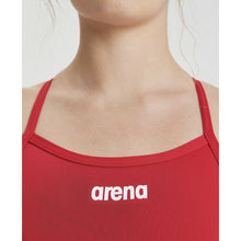 Load image into Gallery viewer, arena-womens-solid-light-tech-high-leg-one-piece-swimsuit-red-white-2a243-45-ontario-swim-hub-7