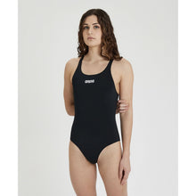 Load image into Gallery viewer, arena-womens-solid-swim-pro-one-piece-swimsuit-black-white-2a595-55-ontario-swim-hub-4