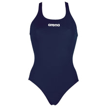 Load image into Gallery viewer, arena-womens-solid-swim-pro-one-piece-swimsuit-navy-white-2a595-75-ontario-swim-hub-2