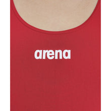 Load image into Gallery viewer, arena-womens-solid-swim-tech-high-one-piece-swimsuit-red-white-2a241-45-ontario-swim-hub-7