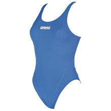 Load image into Gallery viewer, arena-womens-solid-swim-tech-high-one-piece-swimsuit-royal-white-2a594-72-ontario-swim-hub-1