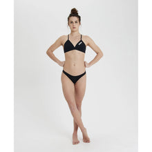 Load image into Gallery viewer, WOMEN'S SOLID TIE BACK BIKINI TOP - BLACK
