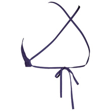 Load image into Gallery viewer, WOMEN'S SOLID TIE BACK BIKINI TOP - NAVY