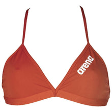 Load image into Gallery viewer, WOMEN'S SOLID TIE BACK BIKINI TOP - RED