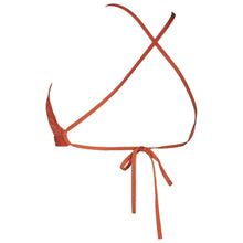 Load image into Gallery viewer, WOMEN'S SOLID TIE BACK BIKINI TOP - RED