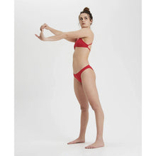 Load image into Gallery viewer, WOMEN'S SOLID TIE BACK BIKINI TOP - RED