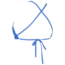 Load image into Gallery viewer, WOMEN'S SOLID TIE BACK BIKINI TOP - ROYAL