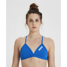 Load image into Gallery viewer, WOMEN'S SOLID TIE BACK BIKINI TOP - ROYAL