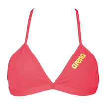 Load image into Gallery viewer, WOMEN'S SOLID TIE BACK BIKINI TOP - RED - OntarioSwimHub